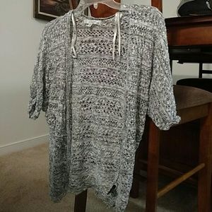 Black and white knit Cardigan