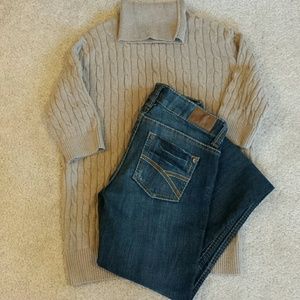 Beige turtle neck sweater