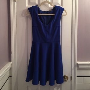 Guess Fitted Dress With Circle Skirt