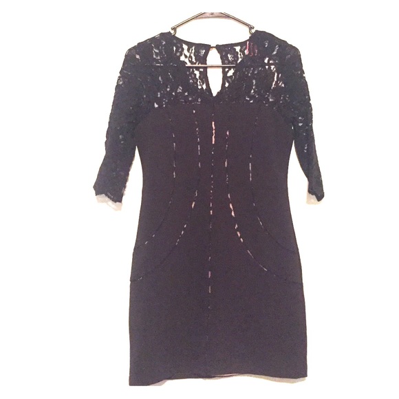 Black lace dress