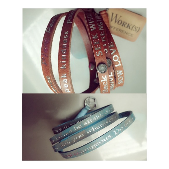 Wrap around affirmation bracelet