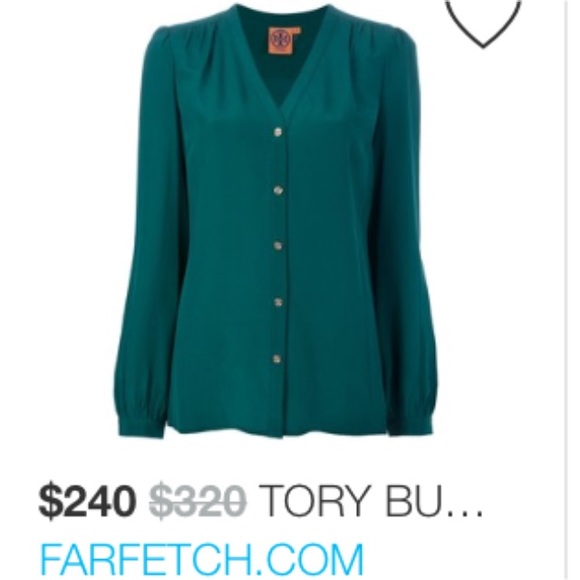 Tory Burch v neck silk blouse - Picture 4 of 4