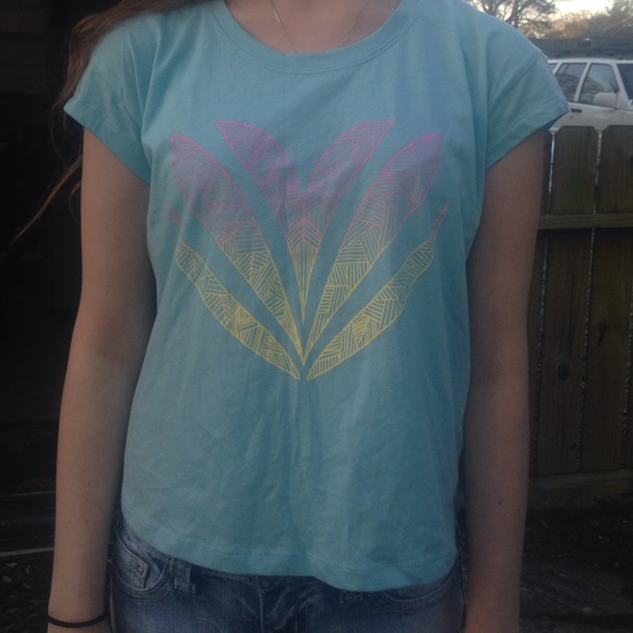 blue heart shirt