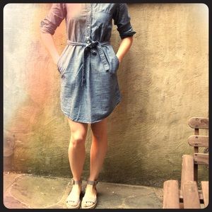 Chambray Shirtdress