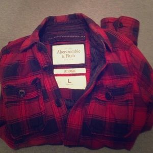 Abercrombie & Fitch Jay Range lined plaid jacket.
