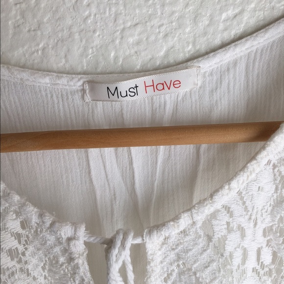 SOLD🌴Boho cream color top🌴 - Picture 2 of 3