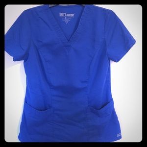 Grey's Anatomy Royal Blue Scrub Top