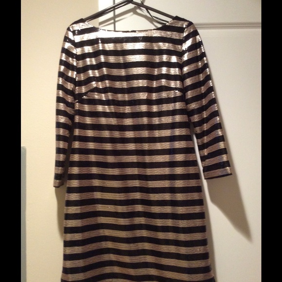 Vince Camuto Black and Gold dress