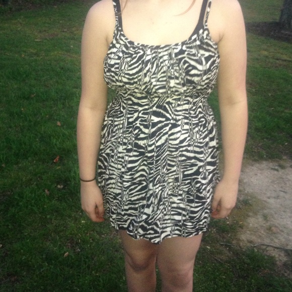 zebra print dress