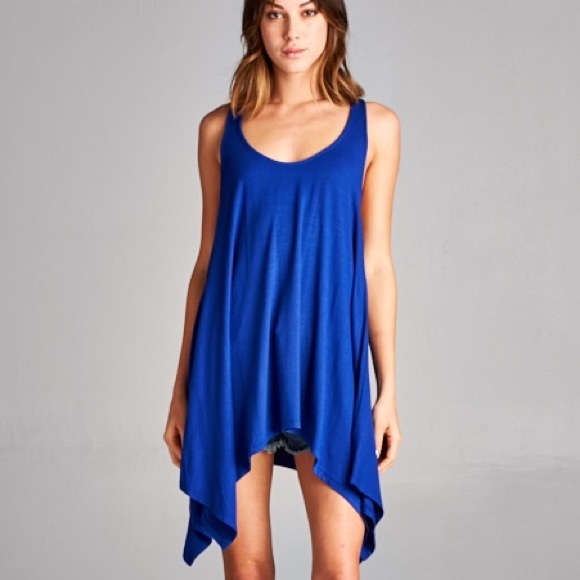 💠SALE💠Royal Blue Strappy Back Tunic - Picture 2 of 4