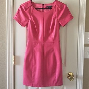Pink Faux Leather dress