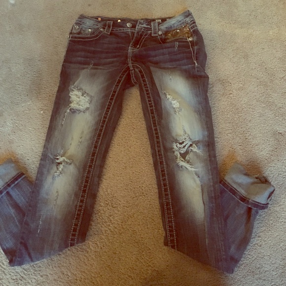 Distressed Miss Me jeans