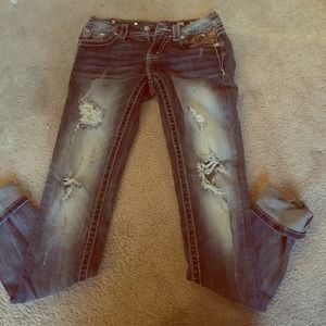 Distressed Miss Me jeans