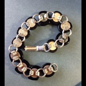 Chico's Jewelry - Fireglass Shimmer Luster Black Rainbow Bracelet Chico's Jewelry - Fireglass Shimmer Luster Black Rainbow Bracelet