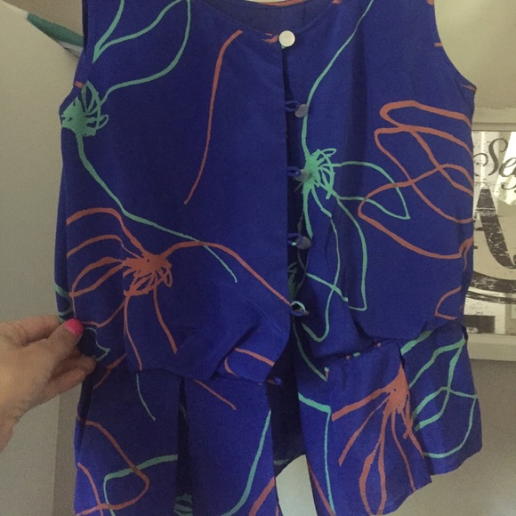 Saria Spindleflower tank Size 0 - Picture 2 of 4