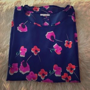 Short Sleeve Floral Blouse
