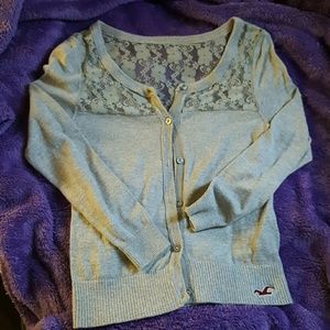 HCO lace detail cardigan