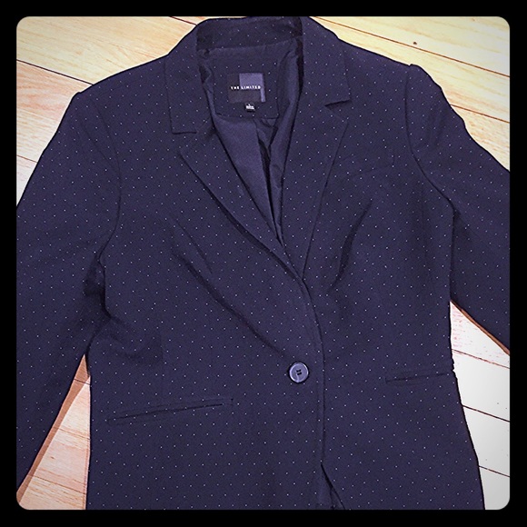 Navy polka dot blazer ❤️