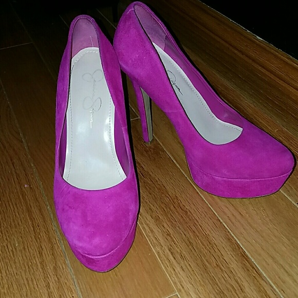 Jessica Simpson Waleo Pink Suede Pumps