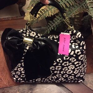 Bow-Liscious Leopard Betsy Johnson Tote MSRP:$118