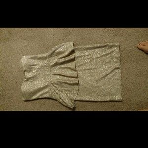 Gold stretchy dress
