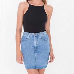 American Apparel Denim Skirt. Size Small