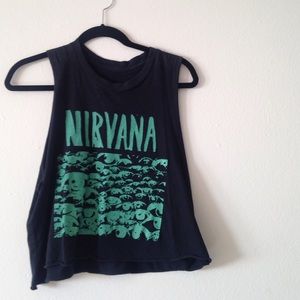 Brandy Melville Nirvana crop top