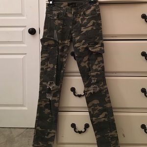 Lightly Distressed Camo Pants