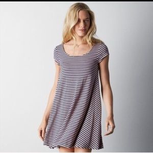 American Eagle striped swing dress
