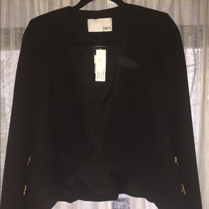 Bar III Zip Detail Long Sleeve Blazer