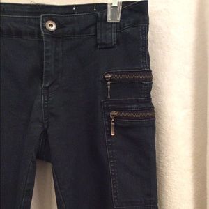 Blank NYC Jeans Size 27 Zipper Accents Dark Wash