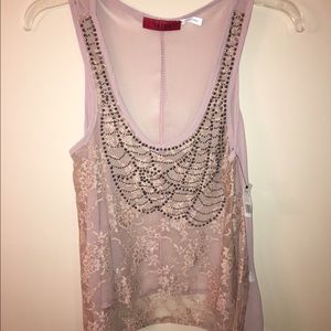 Sheer lace top
