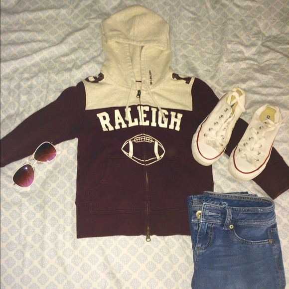 Heritage 1981 Jackets & Blazers - 💕Heritage 1981 | Cropped Maroon Hoodie 🏈