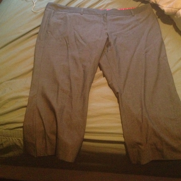 Grey Isaac Mizrahi For Target Cropped Pants