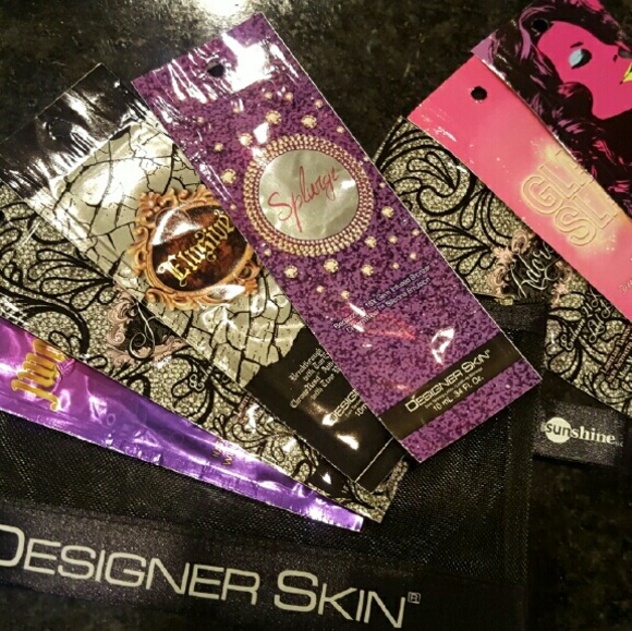 Tanning lotion packets