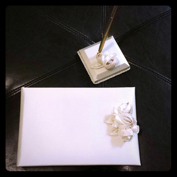 Pen with base and guess book