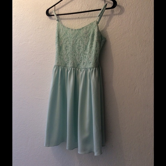 Pastel Lace Mini Dress