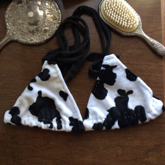 cow print bralette