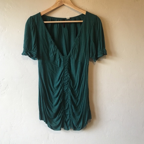 Emerald green blouse by Lux