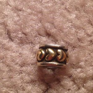 Brighton two toned heart spacer