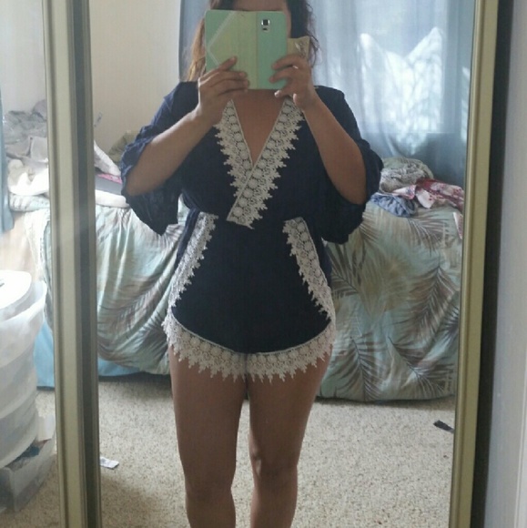 Dresses Romper Shorts With Lace Poshmark