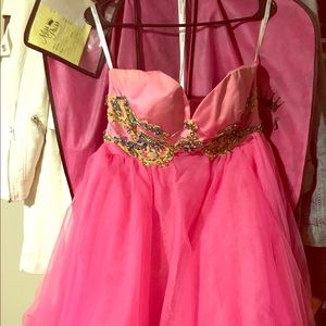 Sherri hill pink prom dress