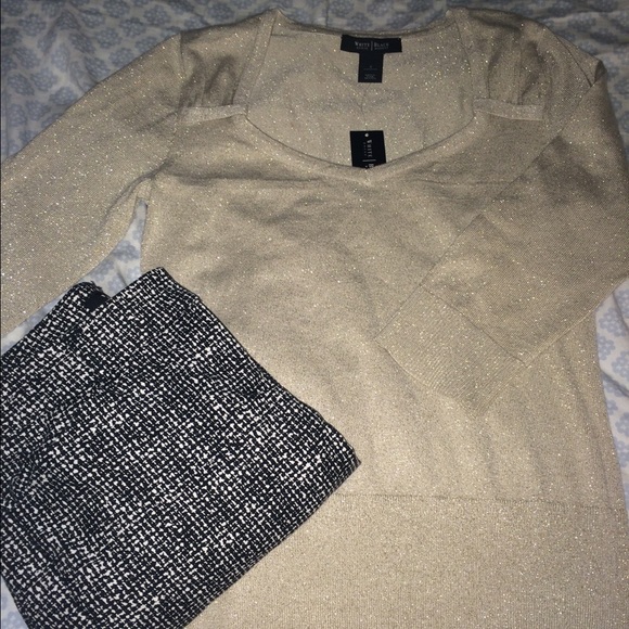 💕WHBM | Gold Shirt