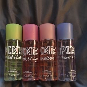 Pink perfume bundle of 4