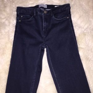Dark wash super skinny jeans