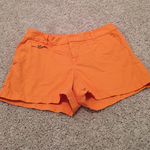 Orange Ann Taylor Loft shorts
