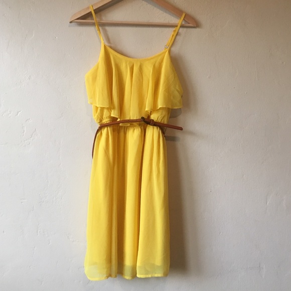 Yellow summer dress