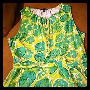 Land's End Plus Size Keyhole A-line dress 1X