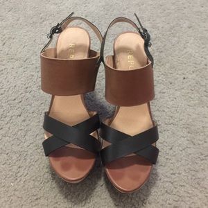 Black and Tan Wedges