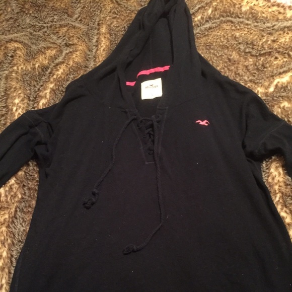 Lace-up hoodie - Picture 1 of 3